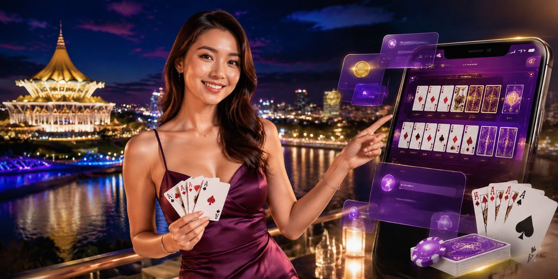 Permainan kad rummy dan kasino live dengan tema tempatan Malaysia di Kuching melalui f10
