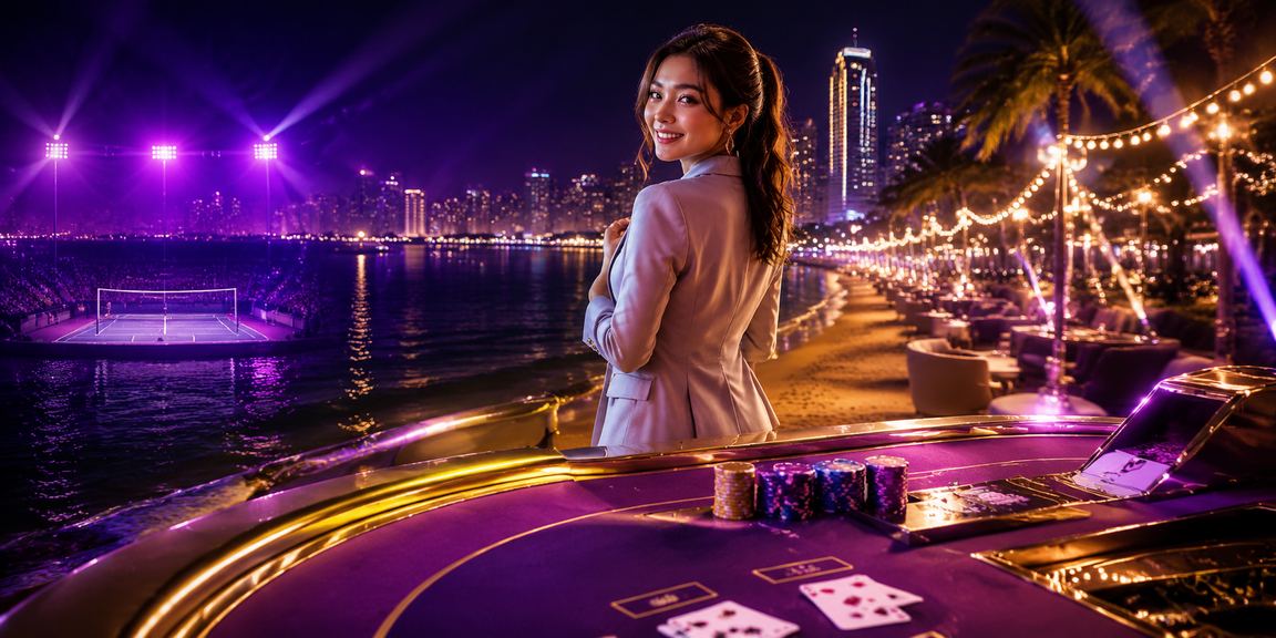 Permainan baccarat kasino live dengan suasana mewah di Pulau Pinang melalui platform f10